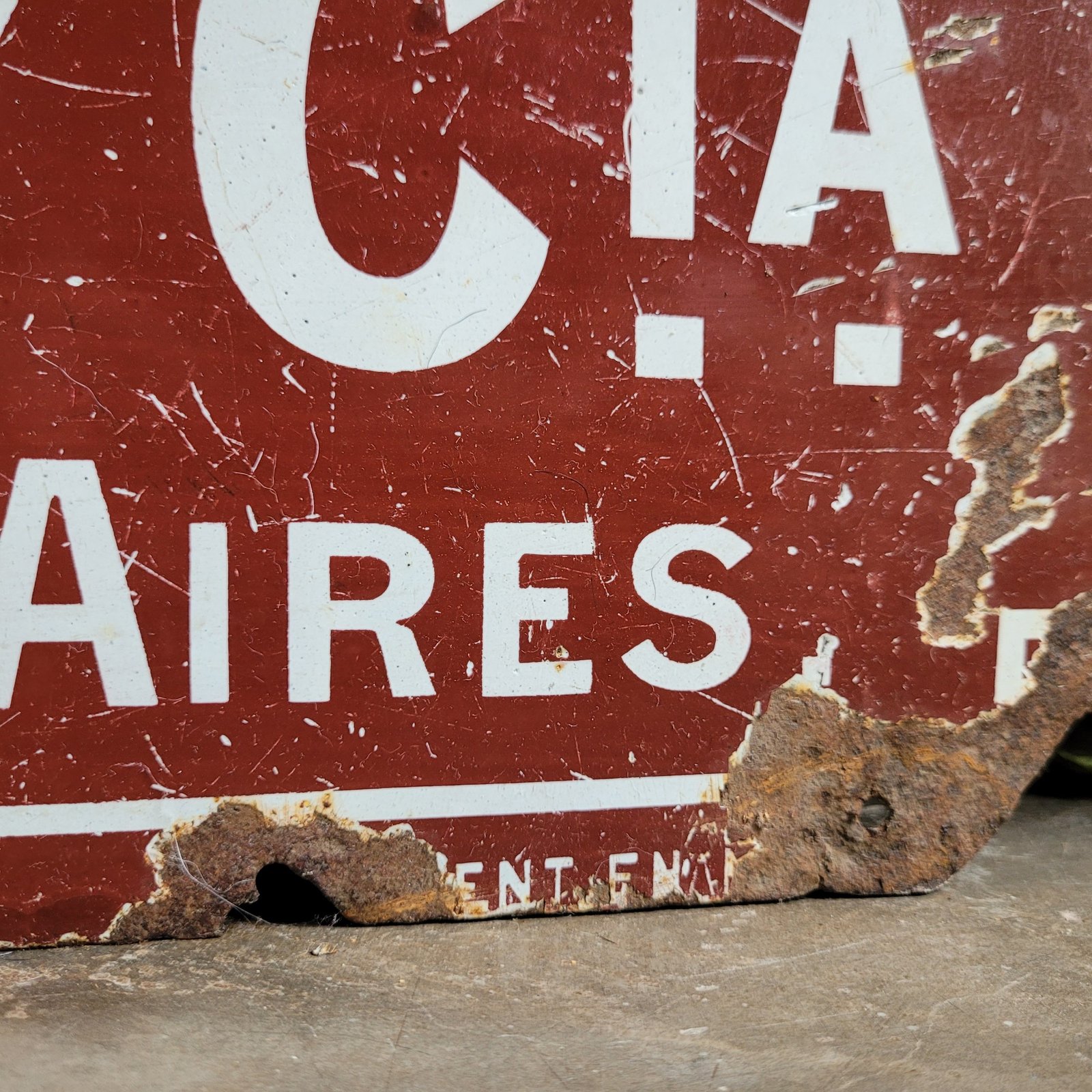 Antiguo Cartel Enlozado Original RUSTON | AGAR CROSS - Detalle 5